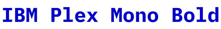 IBM Plex Mono Bold шрифт